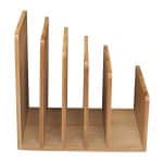 Organizator de birou, 5 compartimente, din bambus, 23 x 24,5 x 25 cm - imagine 9