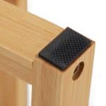 Set 2 masute de cafea, bambus/MDF, alb/natur - imagine 6
