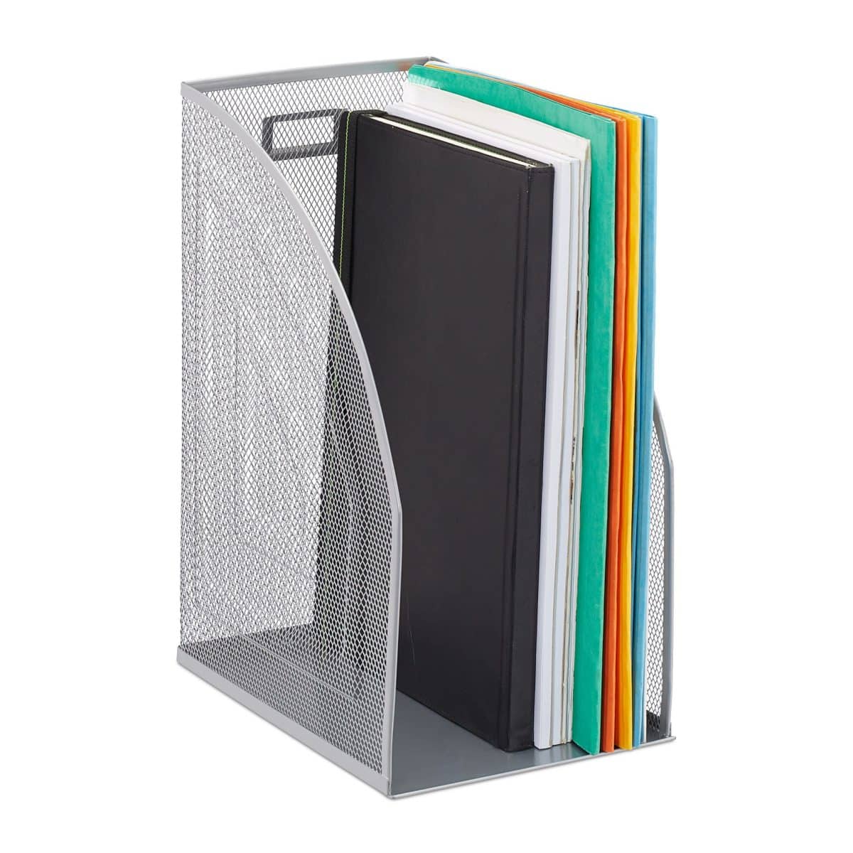 Organizator de birou, metalic, documente A4, 32 x 16 x 24,5 cm - imagine 2