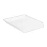 Set 3 tavite/organizator birou, metalic, documente A4, alb, 32 x 16 x 24,5 cm - imagine 8