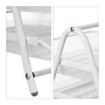 Set 3 tavite/organizator birou, metalic, documente A4, alb, 32 x 16 x 24,5 cm - imagine 7
