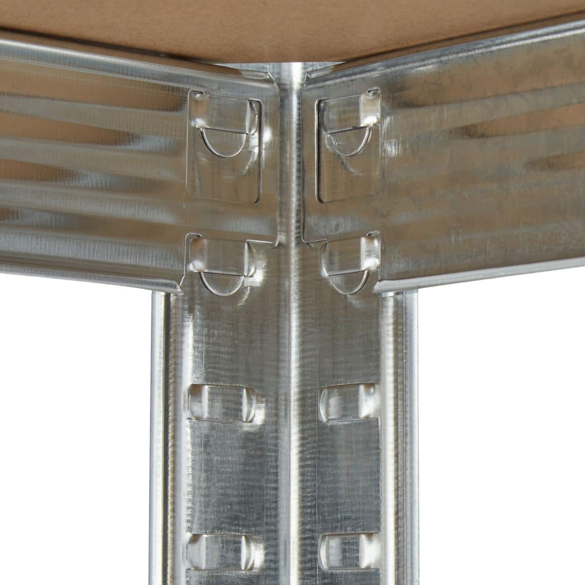 Raft industrial, cu 5 rafturi, placi MDF, cadru otel gri, 180 x 90 x 45 cm - imagine 7