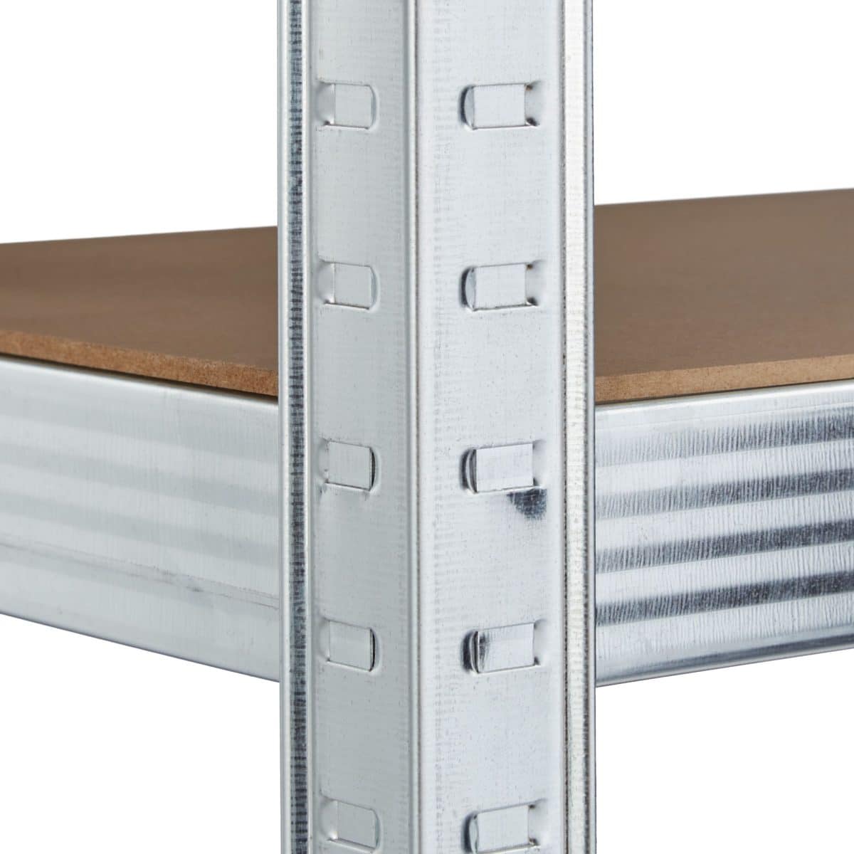 Raft industrial, cu 5 rafturi, placi MDF, cadru otel gri, 180 x 90 x 45 cm - imagine 8