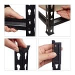 Raft multifunctional industrial, 5 rafturi, sustine 360 kg pe nivel, 183 x 91 x 46 cm - imagine 6