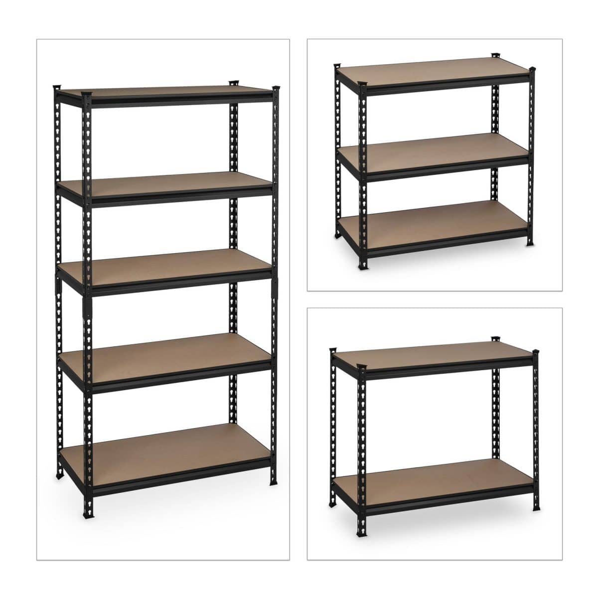 Raft multifunctional industrial, 5 rafturi, sustine 360 kg pe nivel, 183 x 91 x 46 cm - imagine 7