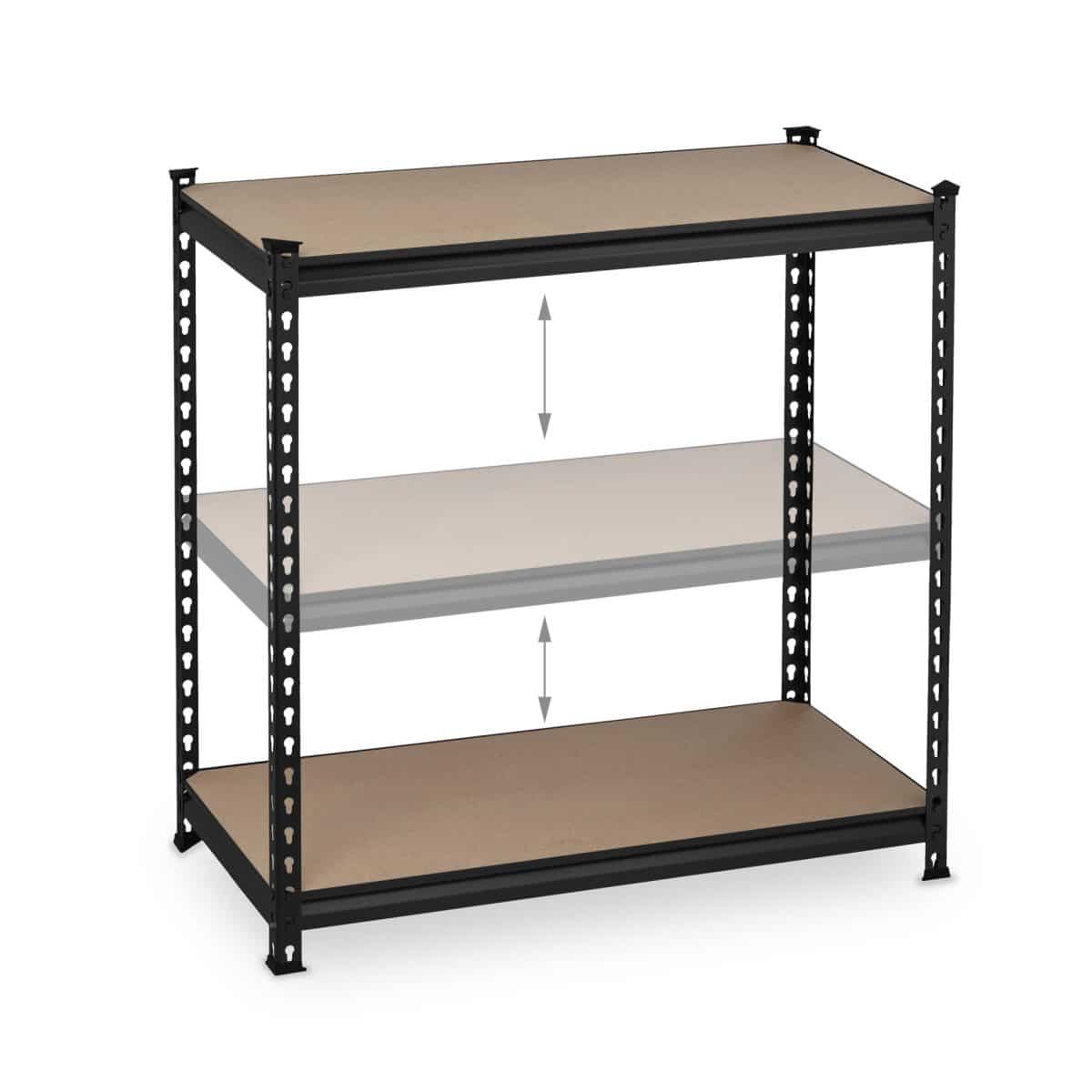 Raft multifunctional industrial, 5 rafturi, sustine 360 kg pe nivel, 183 x 91 x 46 cm - imagine 8