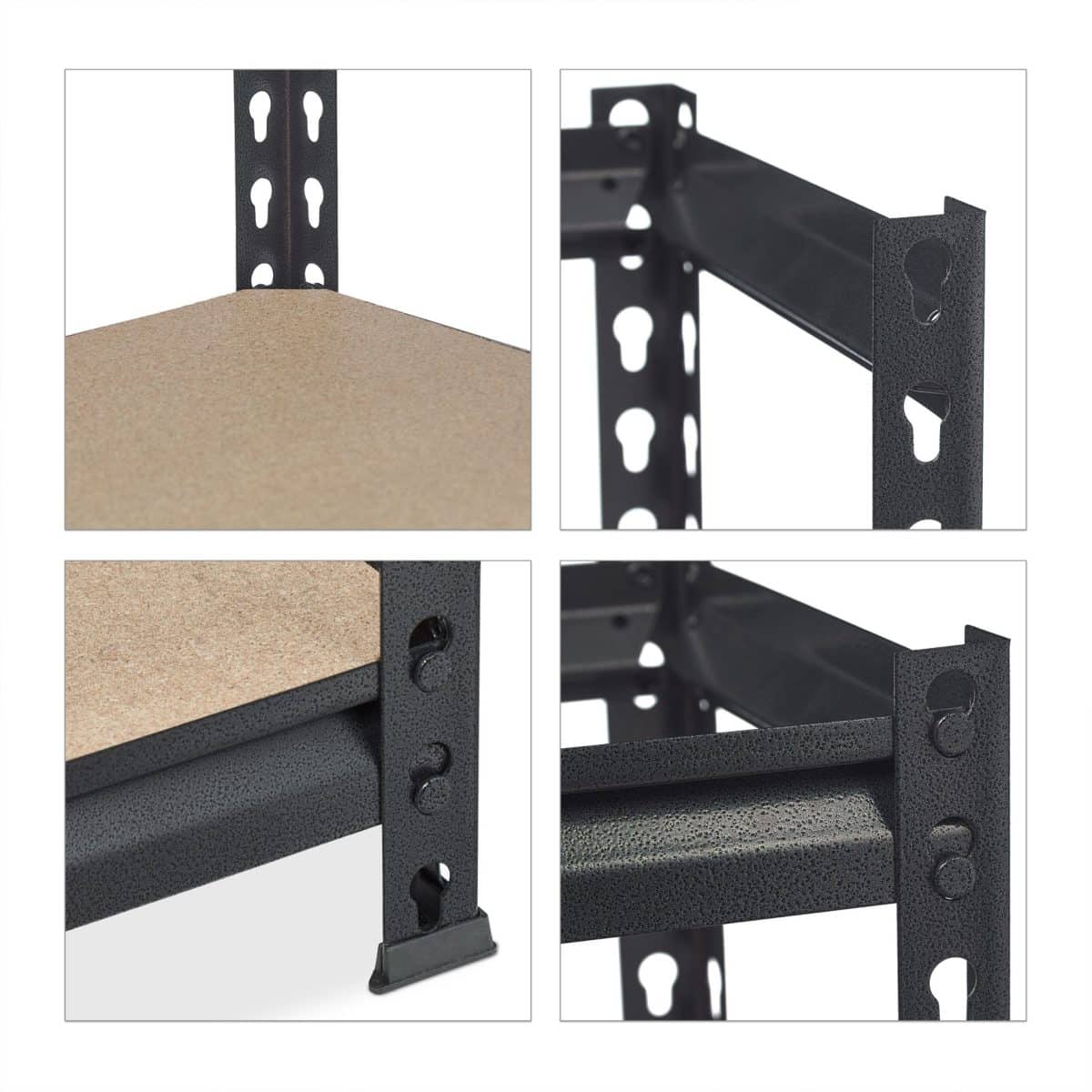 Raft multifunctional industrial, 5 rafturi, sustine 360 kg pe nivel, 183 x 91 x 46 cm - imagine 9