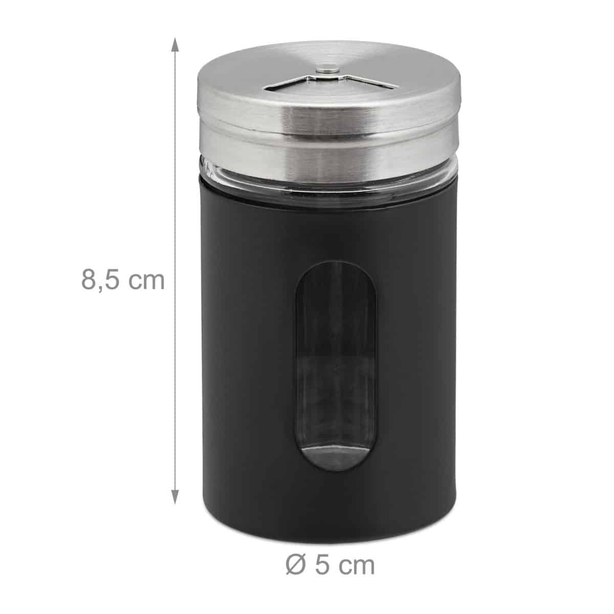 Set 12 recipiente pentru condimente, inox, 8,5 x 5 cm, 90 ml, Kraftpunkt® - imagine 2