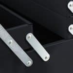 Cutie metalica, maner transport, 5 compartimente, 21 x 53 x 20 cm - imagine 6