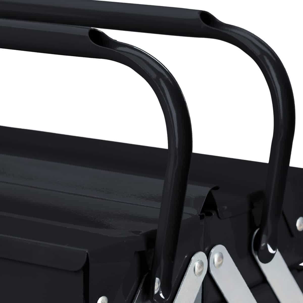 Cutie metalica, maner transport, 5 compartimente, 21 x 53 x 20 cm - imagine 7