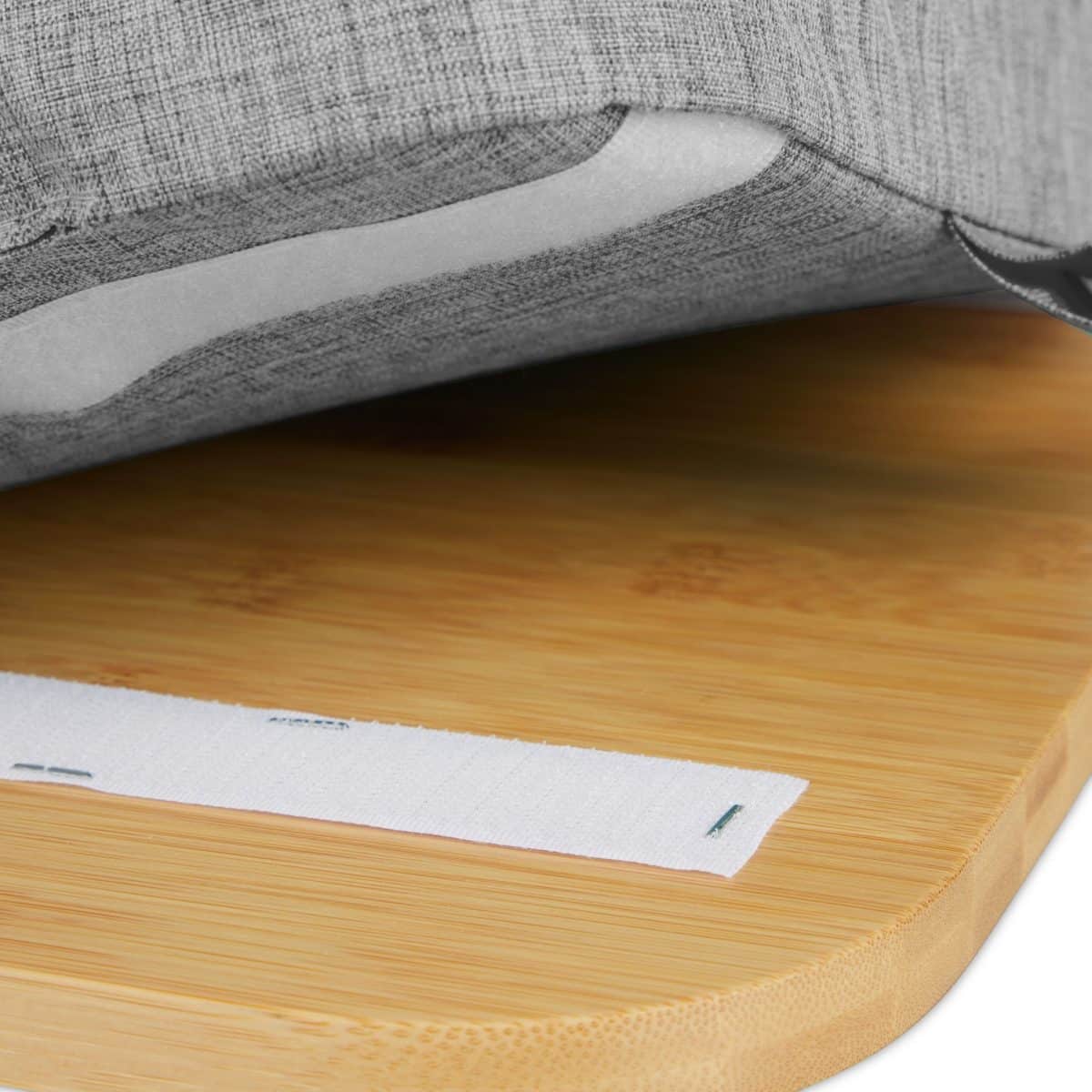 Suport laptop pana la 17,3 inchi, bambus, gri, 8 x 51 x 36 cm - imagine 6