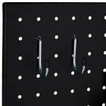 Suport perete perforat, carlige, cutii, polita si suport pentru agatat, 45 x 45 x 13 cm - imagine 7