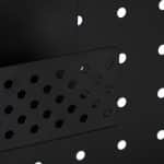 Suport perete perforat, carlige, cutii, polita si suport pentru agatat, 45 x 45 x 13 cm - imagine 8