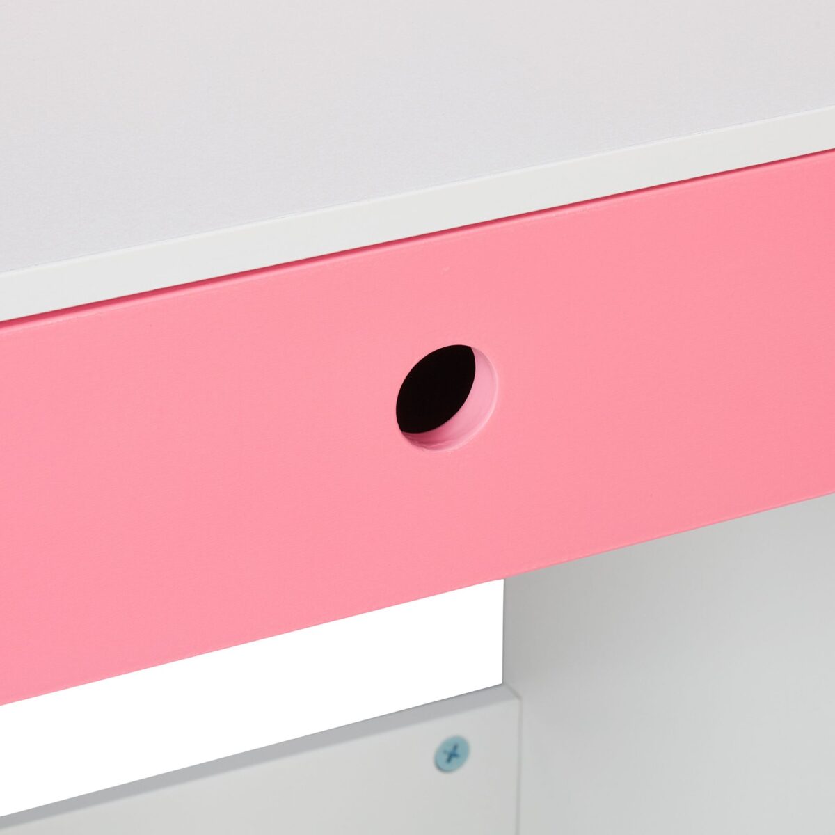 Birou cu scaun pentru copii,fetite, roz, cu sertar, cos depozitare, 79,5 x 80 x 40 cm - imagine 2