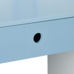 Birou cu scaun pentru copii, albastru, cu sertar, cos depozitare, 79,5 x 80 x 40 cm - imagine 3
