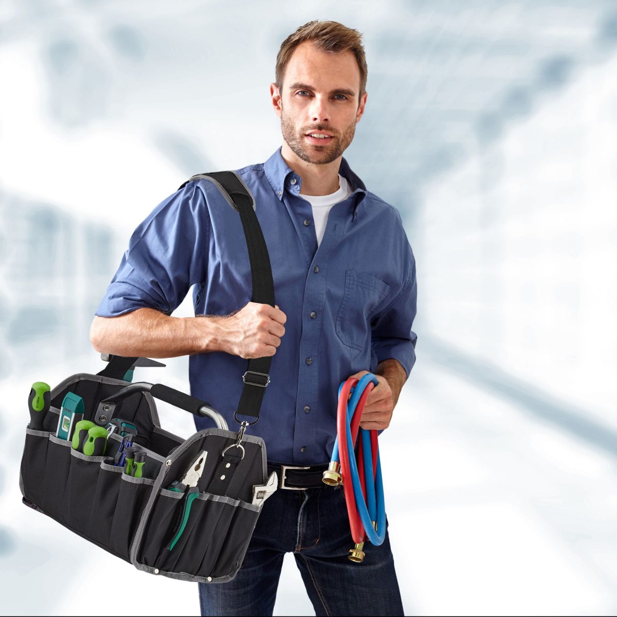Geanta depozitare si transport, 34 compartimente, 30 x 42 x 23 cm - imagine 3