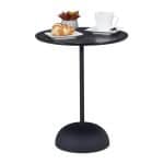 Masuta de cafea, stil modern, 48,5 x 40 cm, negru