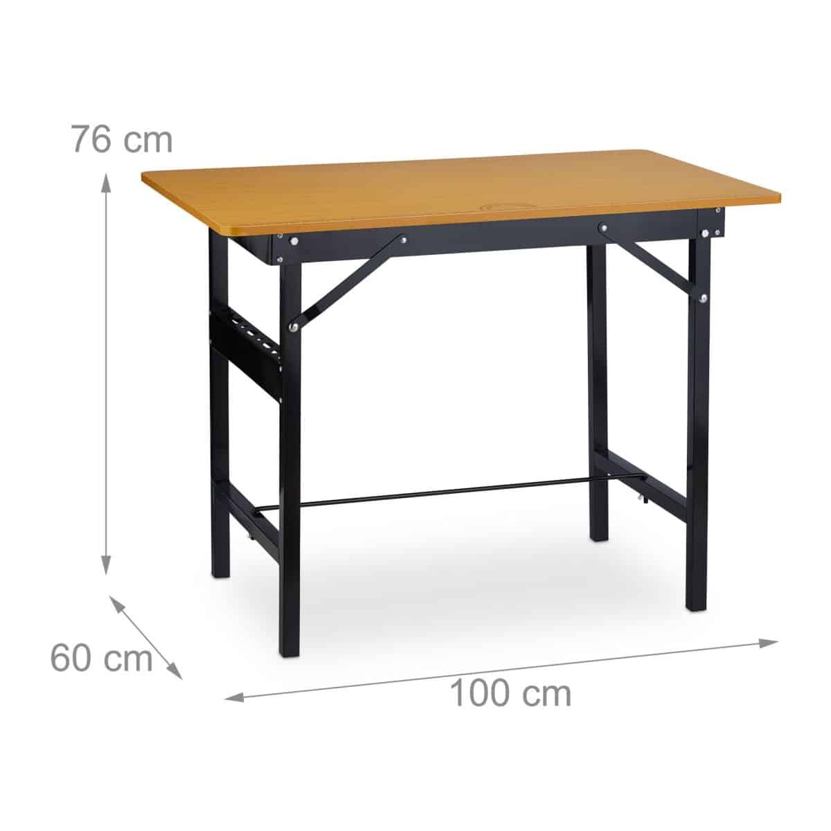 Banc de lucru, blat MDF capacitate de incarcare 100 kg, suport unelte, 76 x 100 x 60 cm - imagine 4