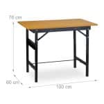 Banc de lucru, blat MDF capacitate de incarcare 100 kg, suport unelte, 76 x 100 x 60 cm - imagine 4