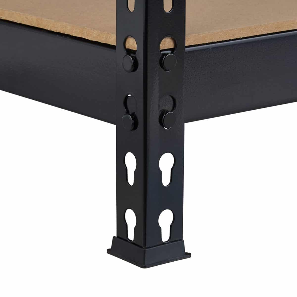 Banc de lucru, 2 nivele, sustine 150 kg/nivel, negru, 92 x 150 x 60 cm - imagine 7