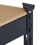Banc de lucru, 2 nivele, sustine 150 kg/nivel, negru, 92 x 150 x 60 cm - imagine 8