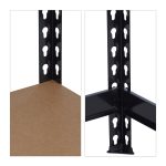 Banc de lucru, 2 nivele, sustine 150 kg/nivel, negru, 92 x 150 x 60 cm - imagine 9