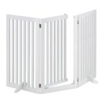 Gard blocare acces, pentru copii sau animale de companie, alb, 92 x 154 x 30 cm
