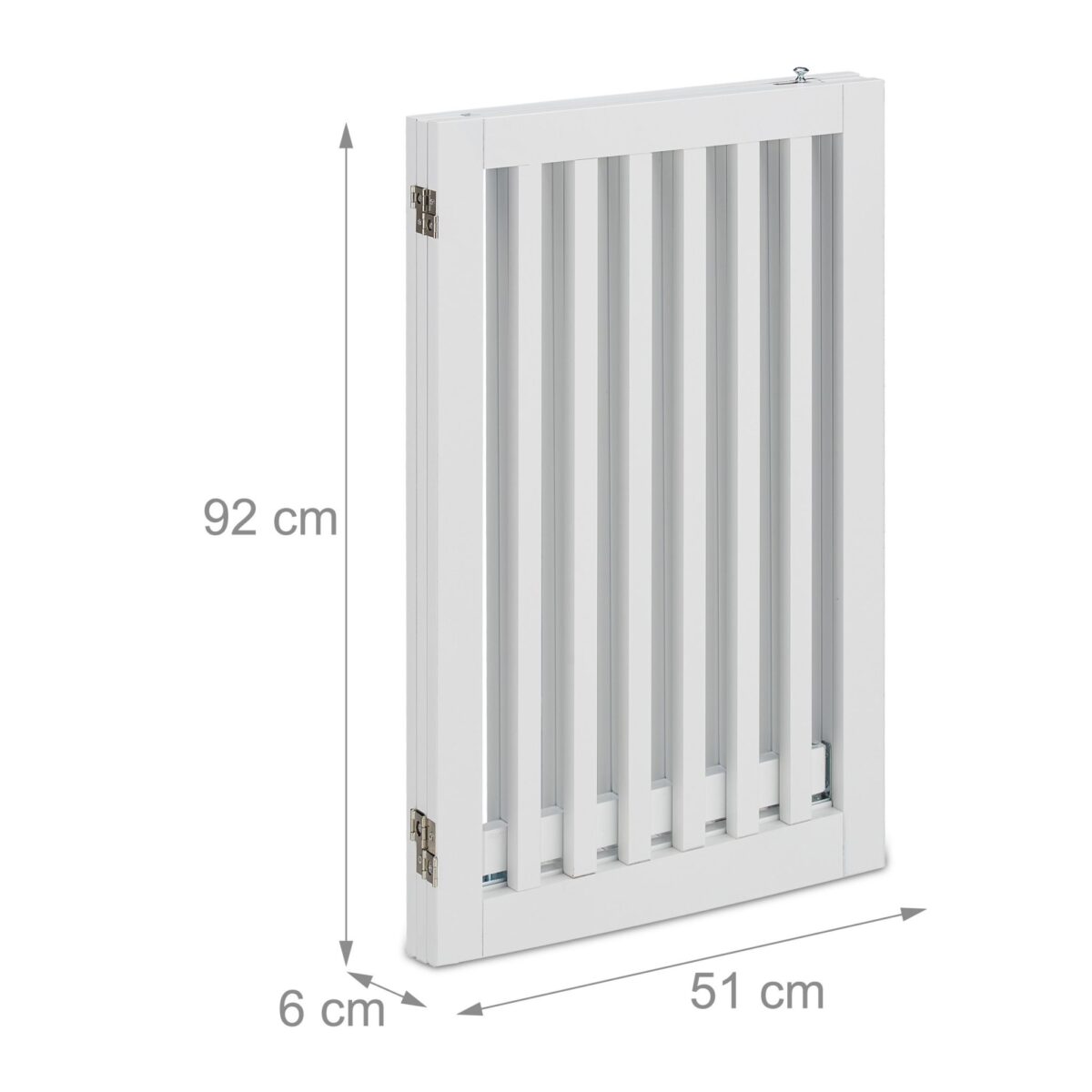 Gard blocare acces, pentru copii sau animale de companie, alb, 92 x 154 x 30 cm - imagine 5