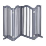 Gard protectie/blocare acces, gri, pliabil, 92 x 205 x 30 cm