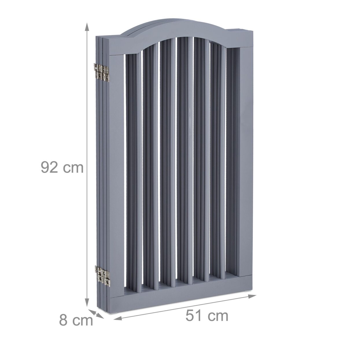 Gard protectie/blocare acces, gri, pliabil, 92 x 205 x 30 cm - imagine 2