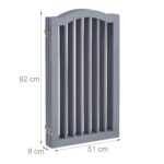 Gard protectie/blocare acces, gri, pliabil, 92 x 205 x 30 cm - imagine 2