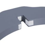 Gard protectie/blocare acces, gri, pliabil, 92 x 205 x 30 cm - imagine 5