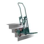 Carucior marfa pentru trepte, capacitate incarcare 150 kg, maner reglabil pe inaltime, verde, Relaxdays - imagine 6