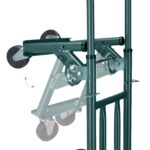 Carucior marfa pentru trepte, capacitate incarcare 150 kg, maner reglabil pe inaltime, verde, Relaxdays - imagine 7