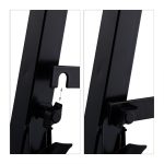 Set 2 staliere, pliabile, reglabile pe 12 inaltimi, capacitate 150kg, Relaxdays - imagine 8