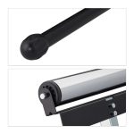 Stalier cu role, pliabil, inaltime reglabila 67 - 110 cm, capacitate 60 kg, Relaxdays - imagine 9