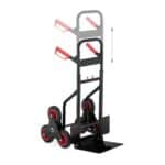 Carucior marfa pentru trepte, capacitate de incarcare 200 kg, maner reglabil pe inaltime, Relaxdays - imagine 6