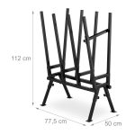 Suport pentru taierea lemnelor, sistem blocare, sustine 220 kg, 112 x 77,5 x 50 cm - imagine 4