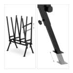 Suport pentru taierea lemnelor, sistem blocare, sustine 220 kg, 112 x 77,5 x 50 cm - imagine 6
