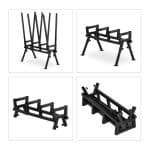 Suport pentru taierea lemnelor, sistem blocare, sustine 220 kg, 112 x 77,5 x 50 cm - imagine 7