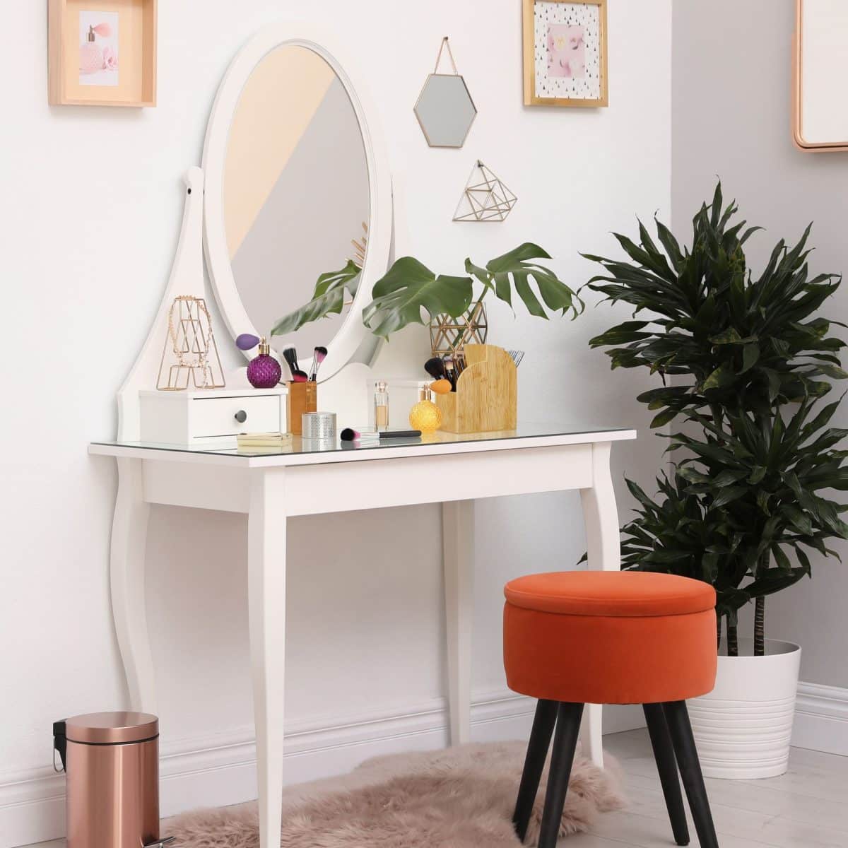 Organizator bambus, de birou, 2 compartimente, 20 x 17 x 9 cm - imagine 6