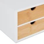 Organizator de birou cu 4 sertare, bambus, 14 x 33 x 21 cm - imagine 7