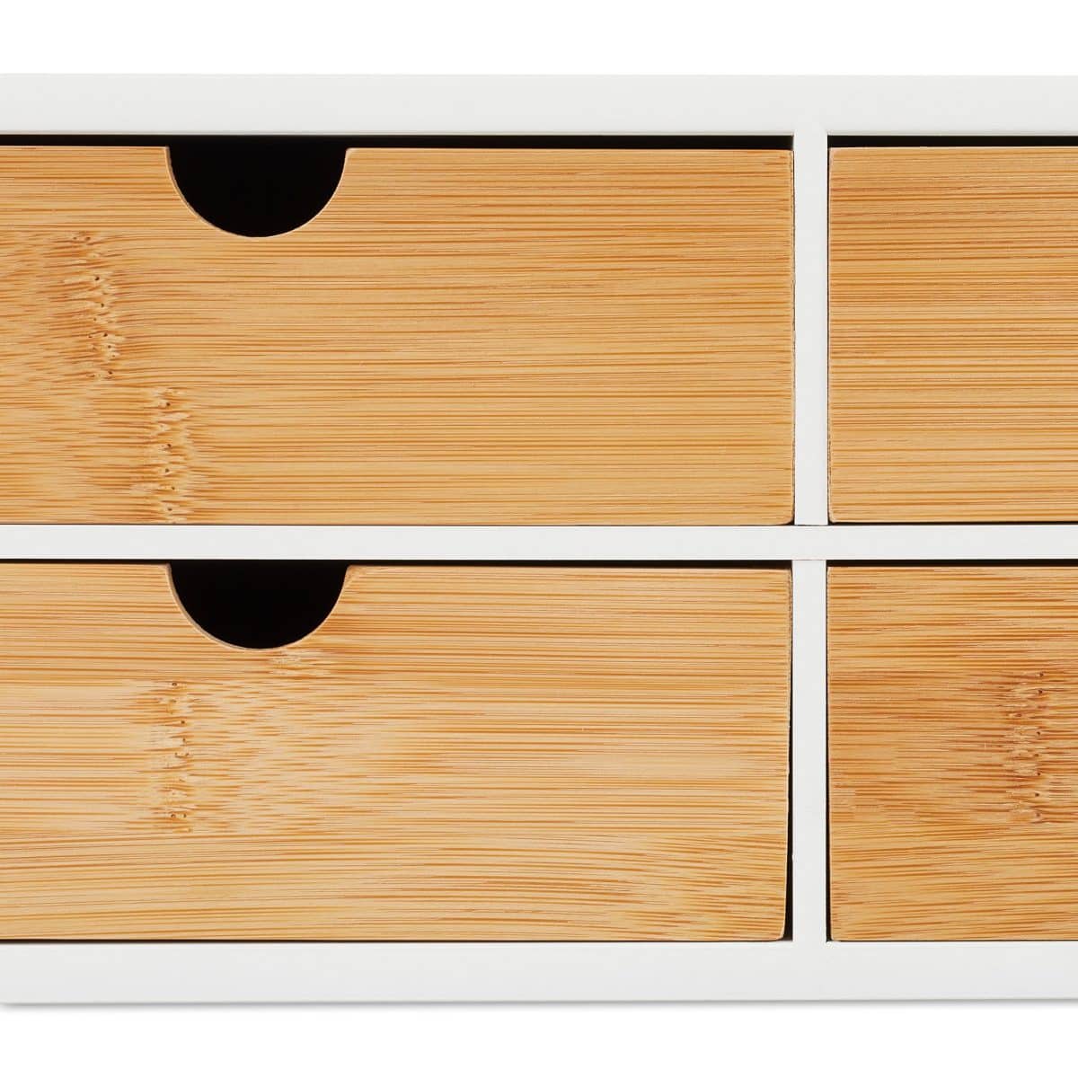 Organizator de birou cu 4 sertare, bambus, 14 x 33 x 21 cm - imagine 8