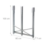 Suport pentru taierea lemnelor, dinti de fixare, sustine 150 kg, 80 x 80 x 82 cm - imagine 5