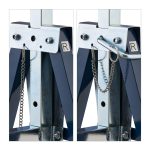 Set 2 staliere, pliabile, reglabile pe 7 inaltimi, capacitate 200 kg, Relaxdays - imagine 7