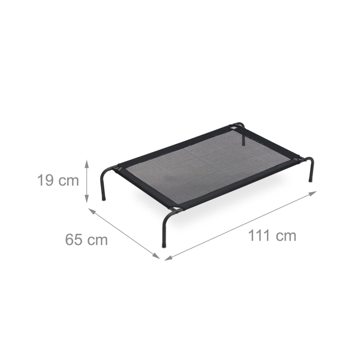 Culcus/sezolng pentru caini, de exterior si interior, capacitate 35 kg, 19 x 111 x 65 cm - imagine 4