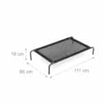 Culcus/sezolng pentru caini, de exterior si interior, capacitate 35 kg, 19 x 111 x 65 cm - imagine 4