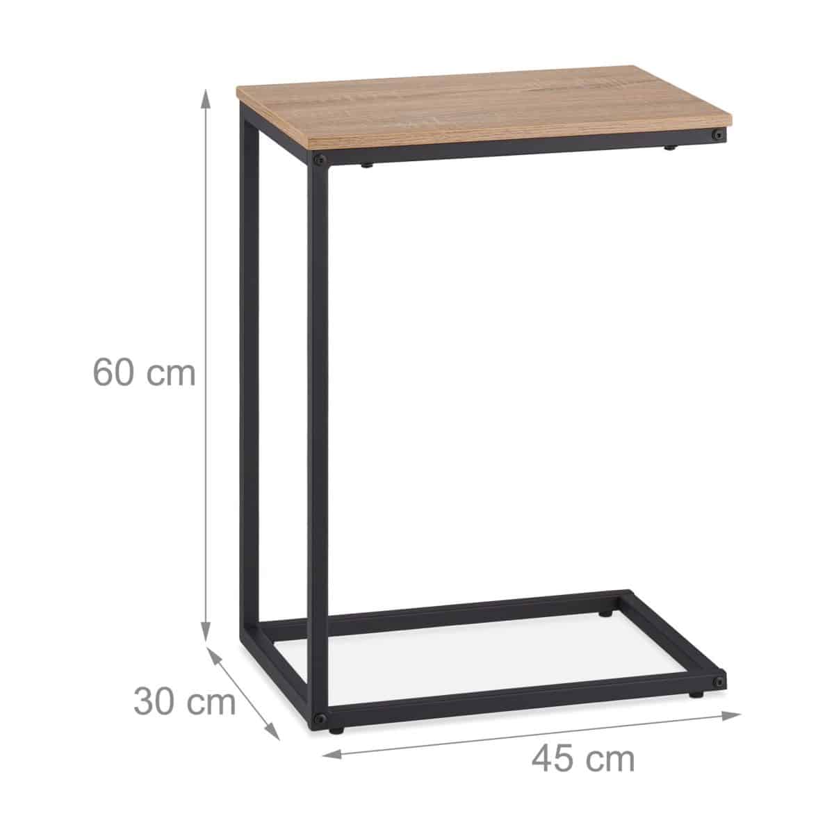 Masuta de cafea, stil modern, 60 x 30 x 45 cm, MDF, maro - imagine 4