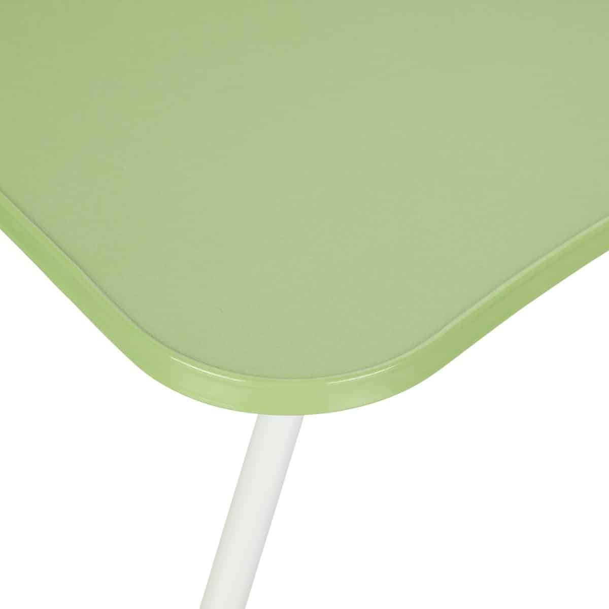 Suport laptop, pliabil, MDF, verde , 26 x 63 x 40 cm, Relaxdays - imagine 8
