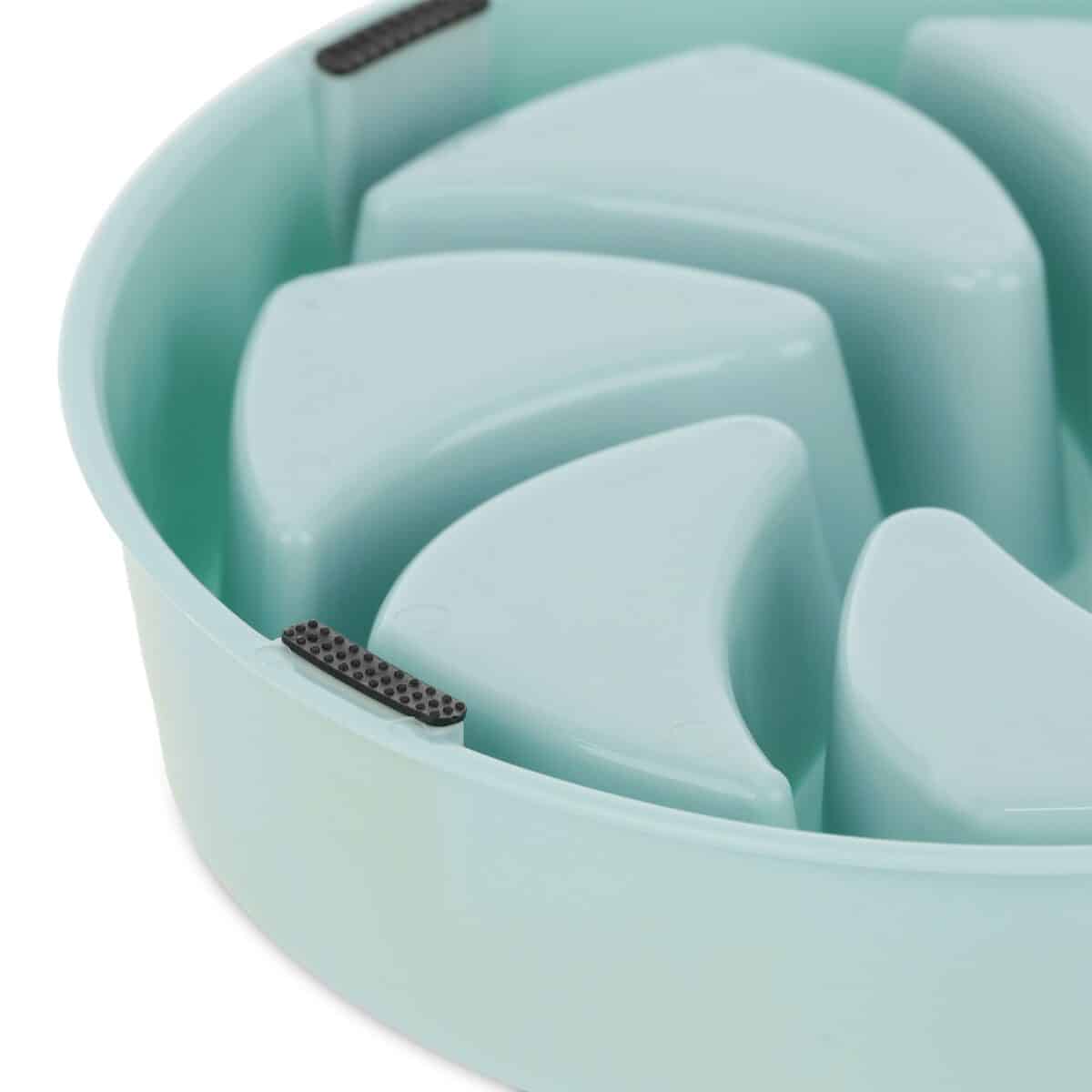 Bol anti-sling, pentru mancare lenta, albastru, 600 ml, 5 x 20,5 cm - imagine 5